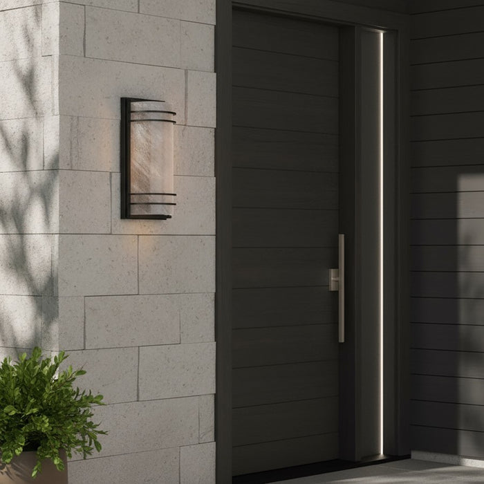 Artcraft Keswick 1 Light Outdoor Wall Sconce, Black