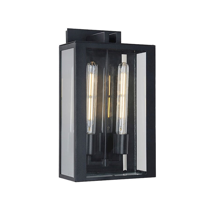 Artcraft Waterville 2-Light Exterior Wall Light, Matte Black