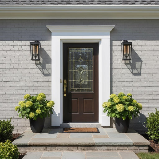 Artcraft Elmgrove 2 Light Outdoor Wall, Black/Clear