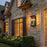 Artcraft Stonegate 2 Light Outdoor Wall Sconce, Black/Clear