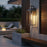 Artcraft Portside 1 Light 14" Outdoor Wall Sconce, Black/Clear