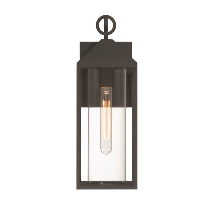 Artcraft Portside 1 Light 18" Outdoor Wall Sconce, Black/Clear