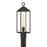 Artcraft Portside 1 Light Outdoor Post Light, Black/Clear