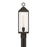 Artcraft Portside 1 Light Outdoor Post Light, Black/Clear