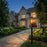 Artcraft Portside 1 Light Outdoor Post Light, Black/Clear