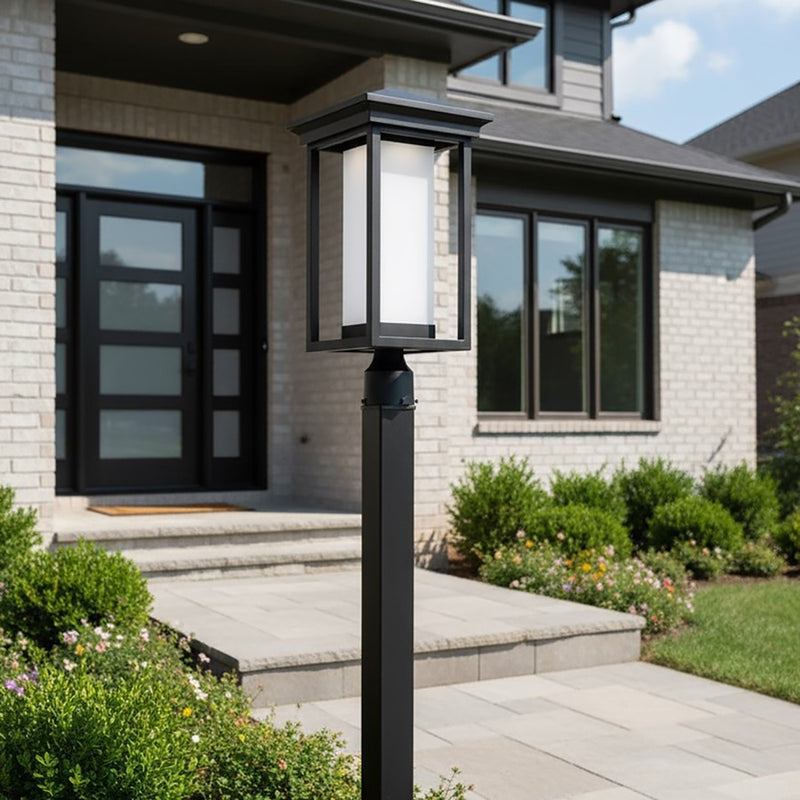 Artcraft Overbrook 1 Light 20" Outdoor Post Light, Black