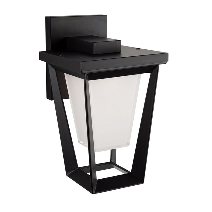 Artcraft Waterbury LED Outdoor Wall Light, Black/Frosted