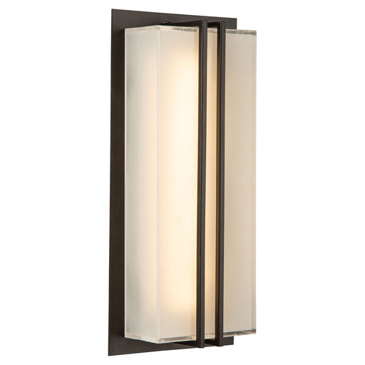 Artcraft Sausalito 15W LED 9190 Outdoor Wall Light, Black/Frosted