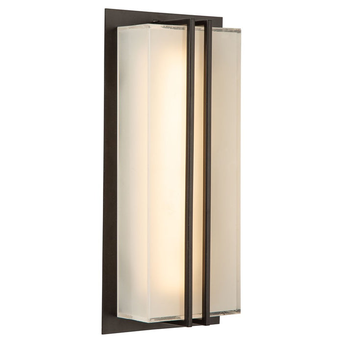 Artcraft Sausalito 15W LED 9190 Outdoor Wall Light, Black/Frosted