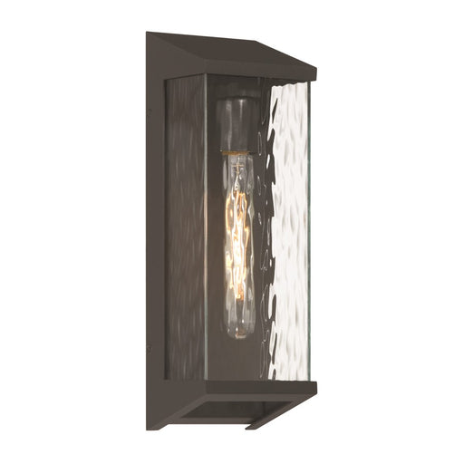 Artcraft Azure Bay 1 Light Outdoor Wall Sconce, Black/Clear - AC9280BK