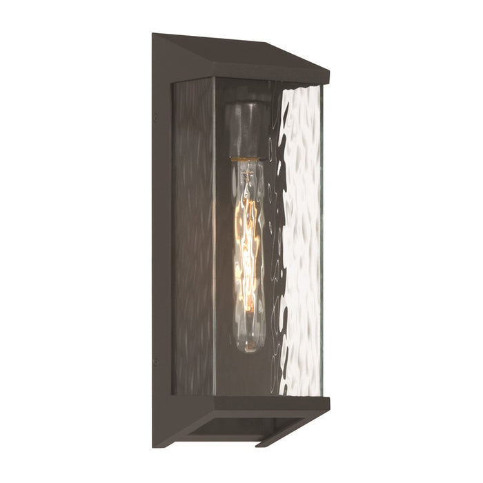 Artcraft Azure Bay 1 Light Outdoor Wall Sconce, Black/Clear