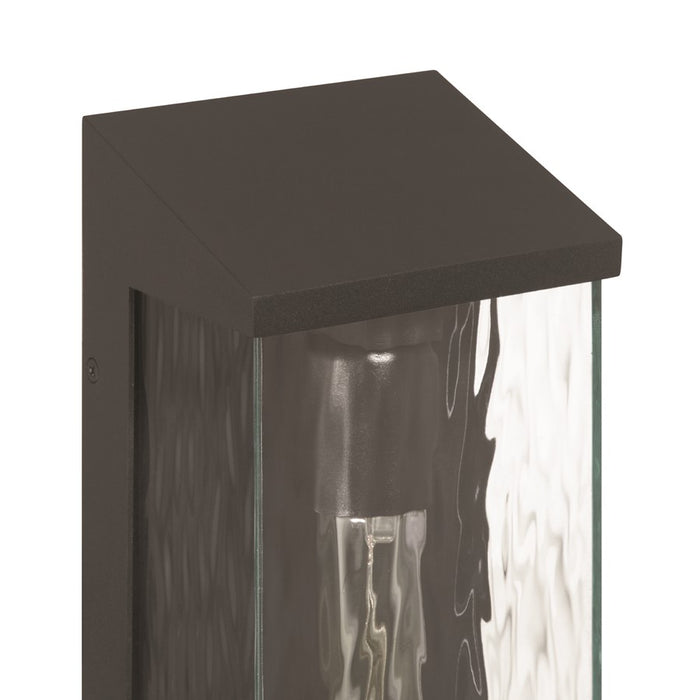 Artcraft Azure Bay 1 Light Outdoor Wall Sconce, Black/Clear