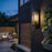 Artcraft Azure Bay 1 Light Outdoor Wall Sconce, Black/Clear