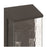 Artcraft Azure Bay 2 Light Outdoor Wall Sconce, Black/Clear