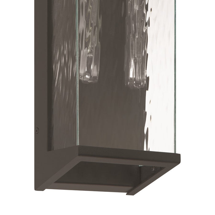 Artcraft Azure Bay 2 Light Outdoor Wall Sconce, Black/Clear