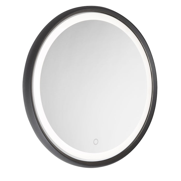 Artcraft Reflections 1 Light Mirror, Matte Black