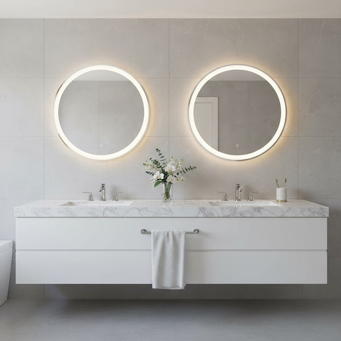 Artcraft Reflections Integrated LED Wall Mirror, Front Lit