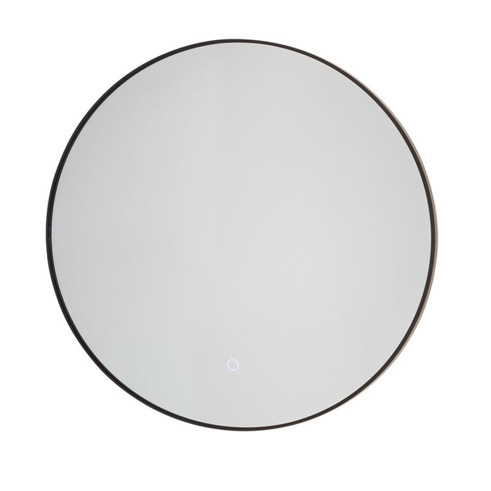 Artcraft Reflections 32" Integrated LED Wall Mirror, Matte Black