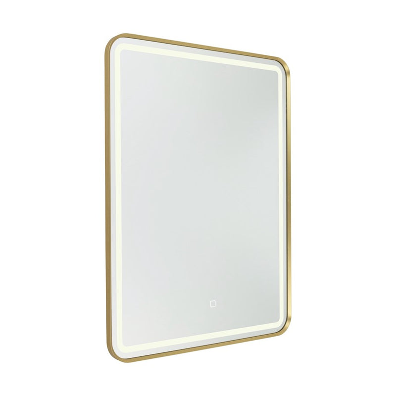 Artcraft Reflections Rectangular Mirror, Brushed Brass