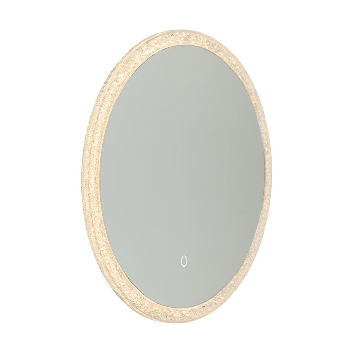 Artcraft Reflections Round Mirror, Clear Crystal