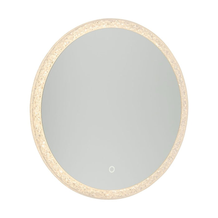 Artcraft Reflections Round Mirror, Clear Crystal