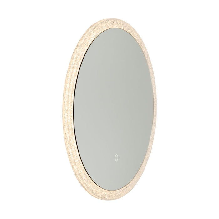 Artcraft Reflections Round Mirror, Clear Crystal