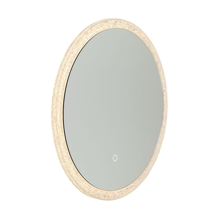 Artcraft Reflections Round Mirror, Clear Crystal