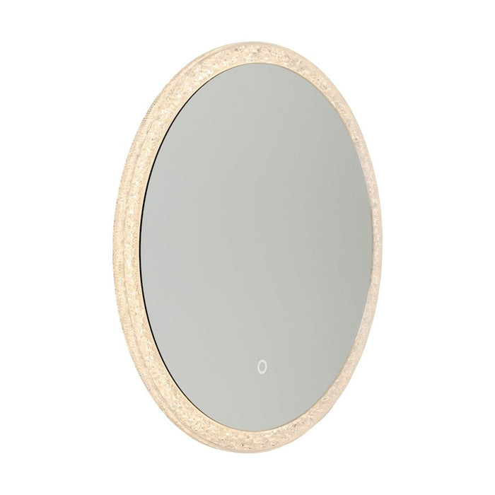 Artcraft Reflections Round Mirror, Clear Crystal