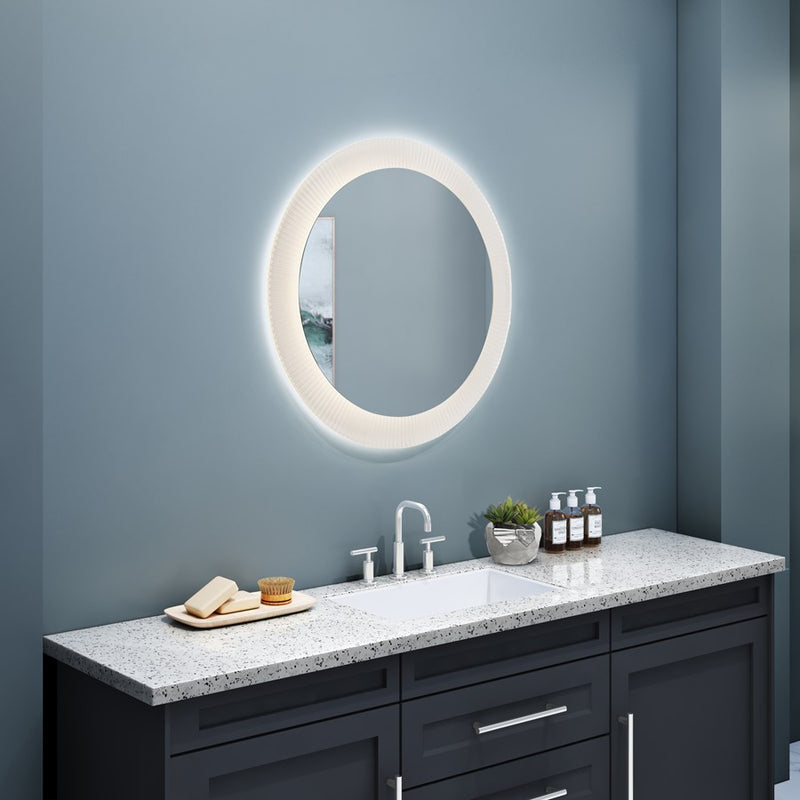 Artcraft Reflections Round Mirror, Clear