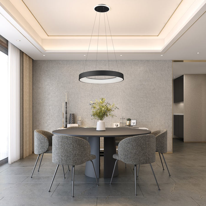 Artcraft Lazio Integrated LED Chandelier, Black