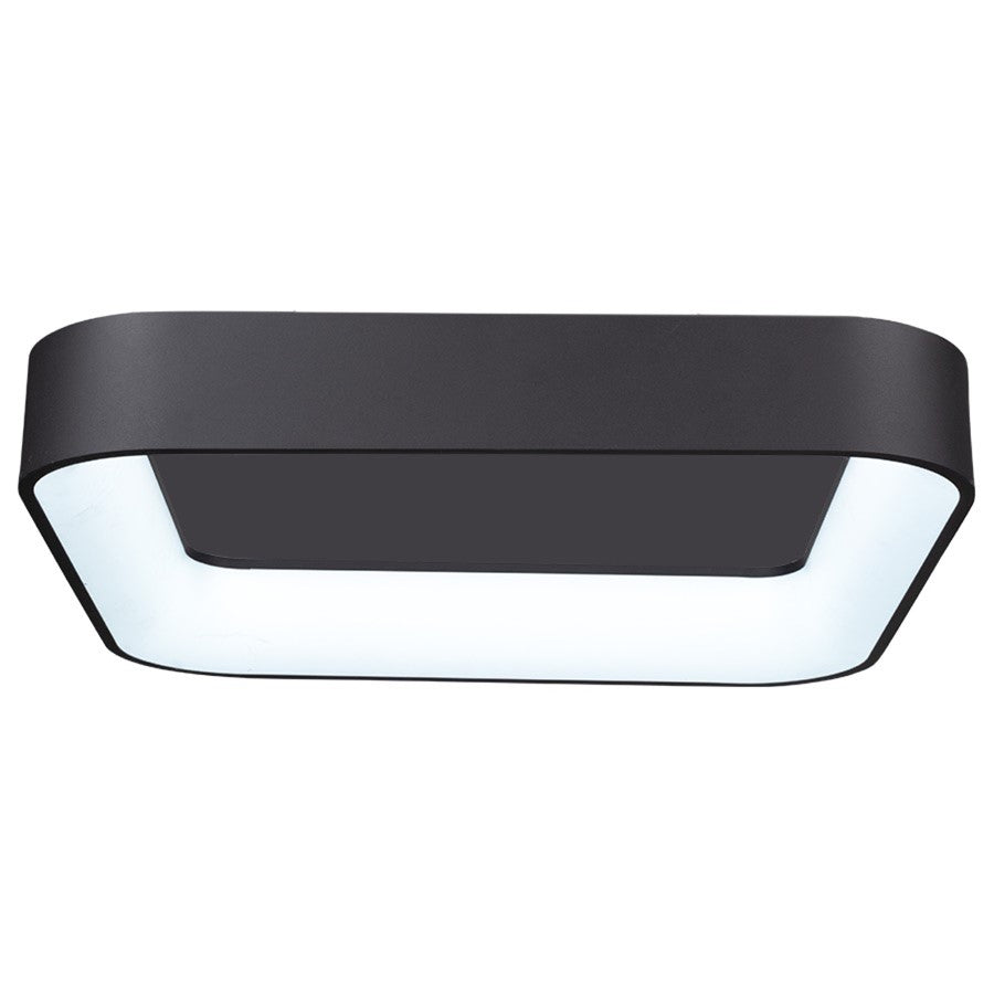 Artcraft Lazio 18" Integrated LED Flush Mount, Black