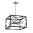 Artcraft Corona 4 Light 10" Chandelier, Black & Polished Nickel