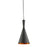 Artcraft Connecticut 1 Light 15" Pendant, Matte Black & Copper