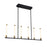 Artcraft Infiniti 6-Light Integrated LED Island Light, Black/Brass