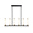 Artcraft Infiniti 6-Light Integrated LED Island Light, Black/Brass