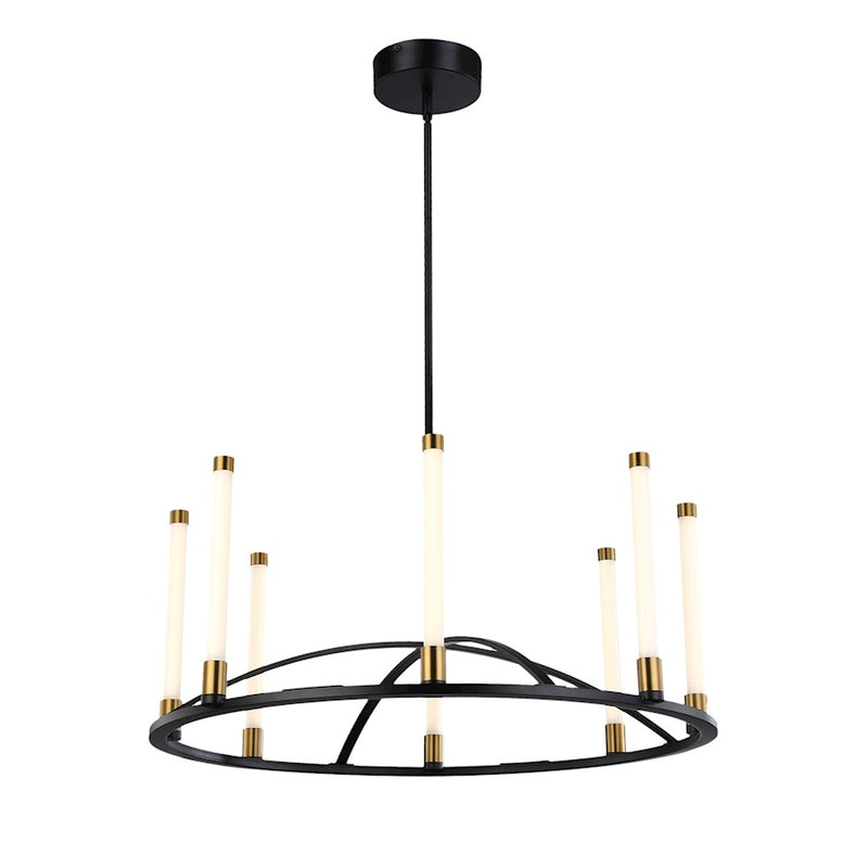 Artcraft Infiniti Integrated LED Chandelier, Black/Brass