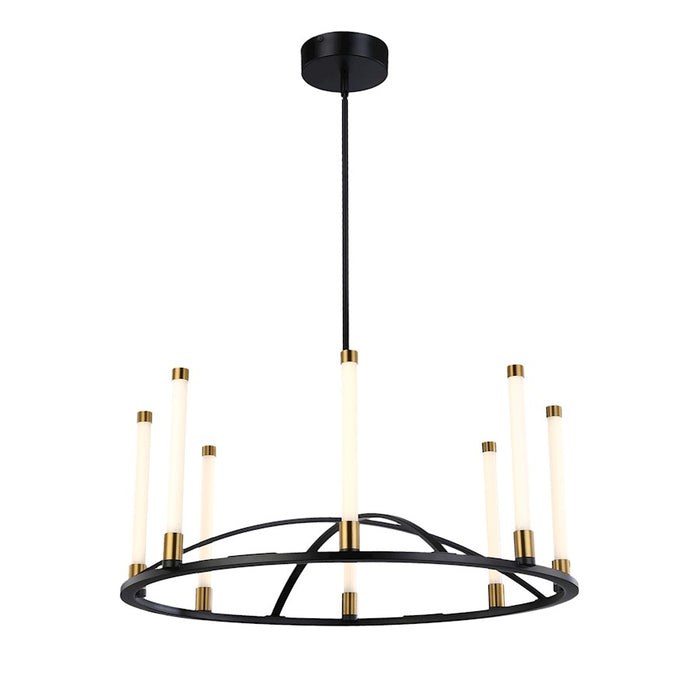Artcraft Infiniti Integrated LED Chandelier, Black/Brass