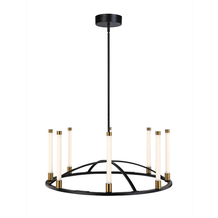 Artcraft Infiniti Integrated LED Chandelier, Black/Brass