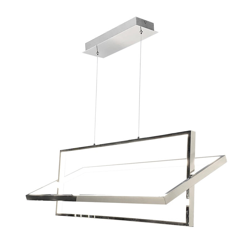 Artcraft Linear 1 Light 15" Island Light, Chrome