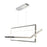 Artcraft Linear 1 Light 15" Island Light, Chrome
