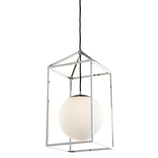 Artcraft Eclispse 1 Light Pendant, Polished Nickel