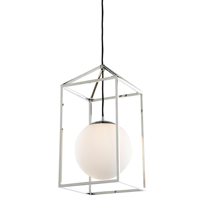 Artcraft Eclispse 1 Light Pendant, Polished Nickel