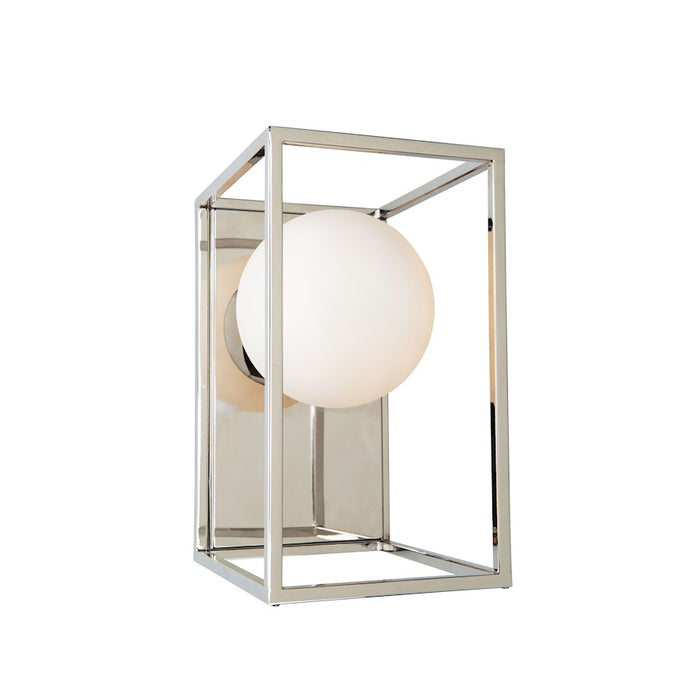 Artcraft Eclispse 1 Light Wall Mount, Polished Nickel