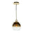 Artcraft Morning Mist Pendant, Gold/Clear