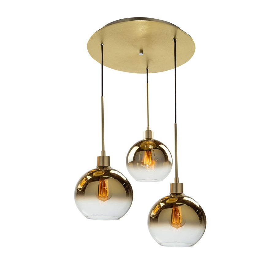Artcraft Morning Mist Pendant, Gold/Clear