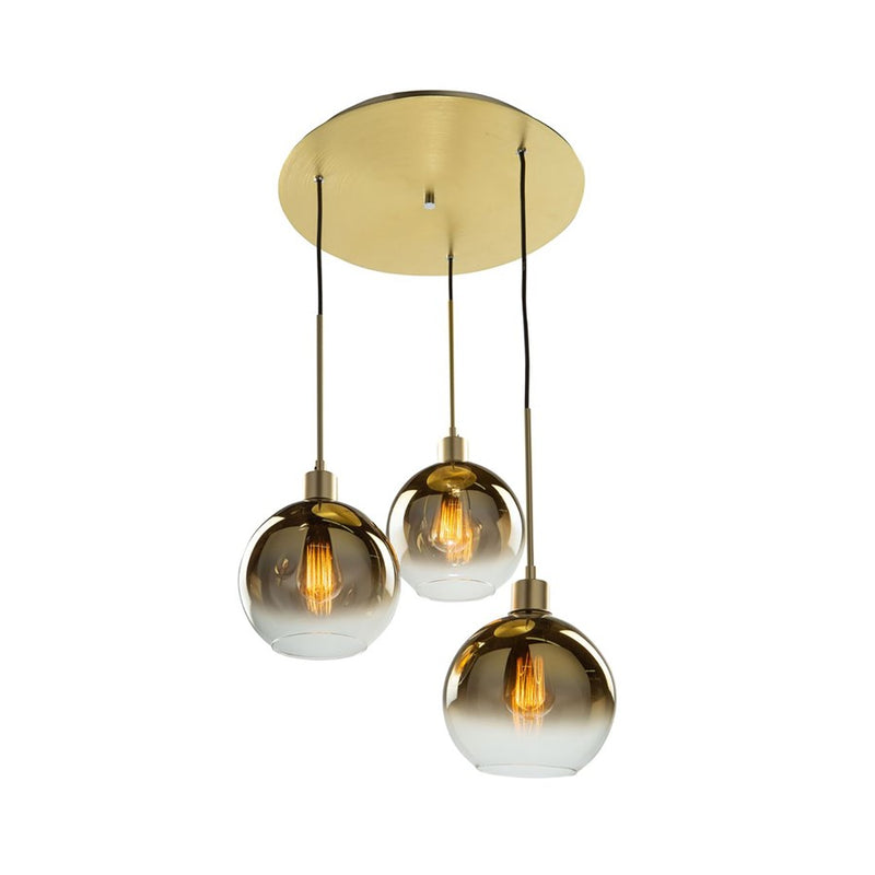 Artcraft Morning Mist Pendant, Gold/Clear