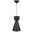 Artcraft Tempo 1 Light Pendant, Matte Black/Brass/Gold