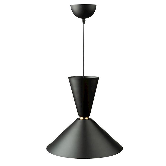 Artcraft Tempo 1 Light Pendant, Matte Black/Brass/Gold