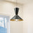 Artcraft Tempo 1 Light Pendant, Matte Black/Brass/Gold