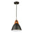 Artcraft Tote 1 Light Pendant, Black/Black